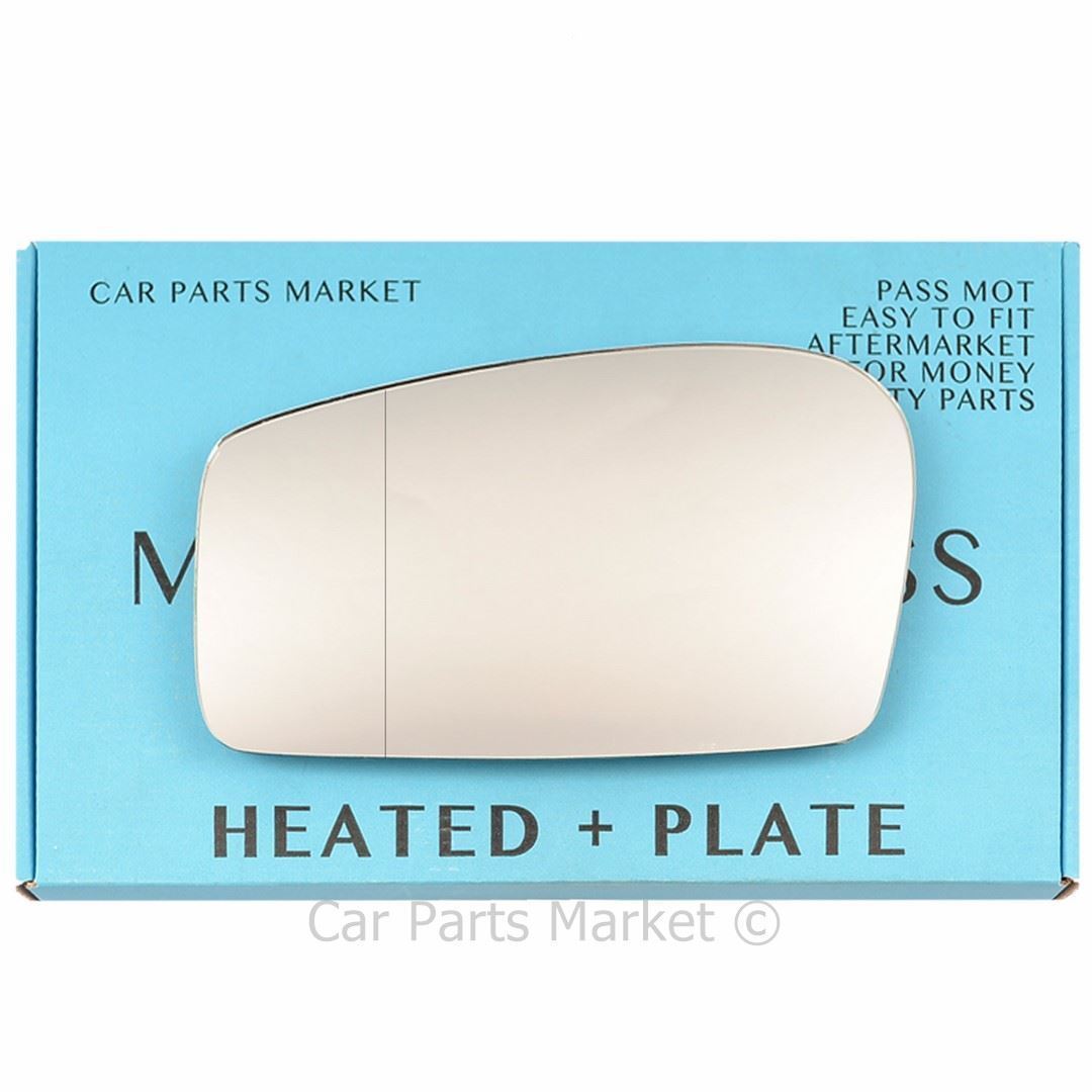 For Fiat Ulysse 1994-2002 Left Side Aspheric Electric Wing Mirror Glass +Plate