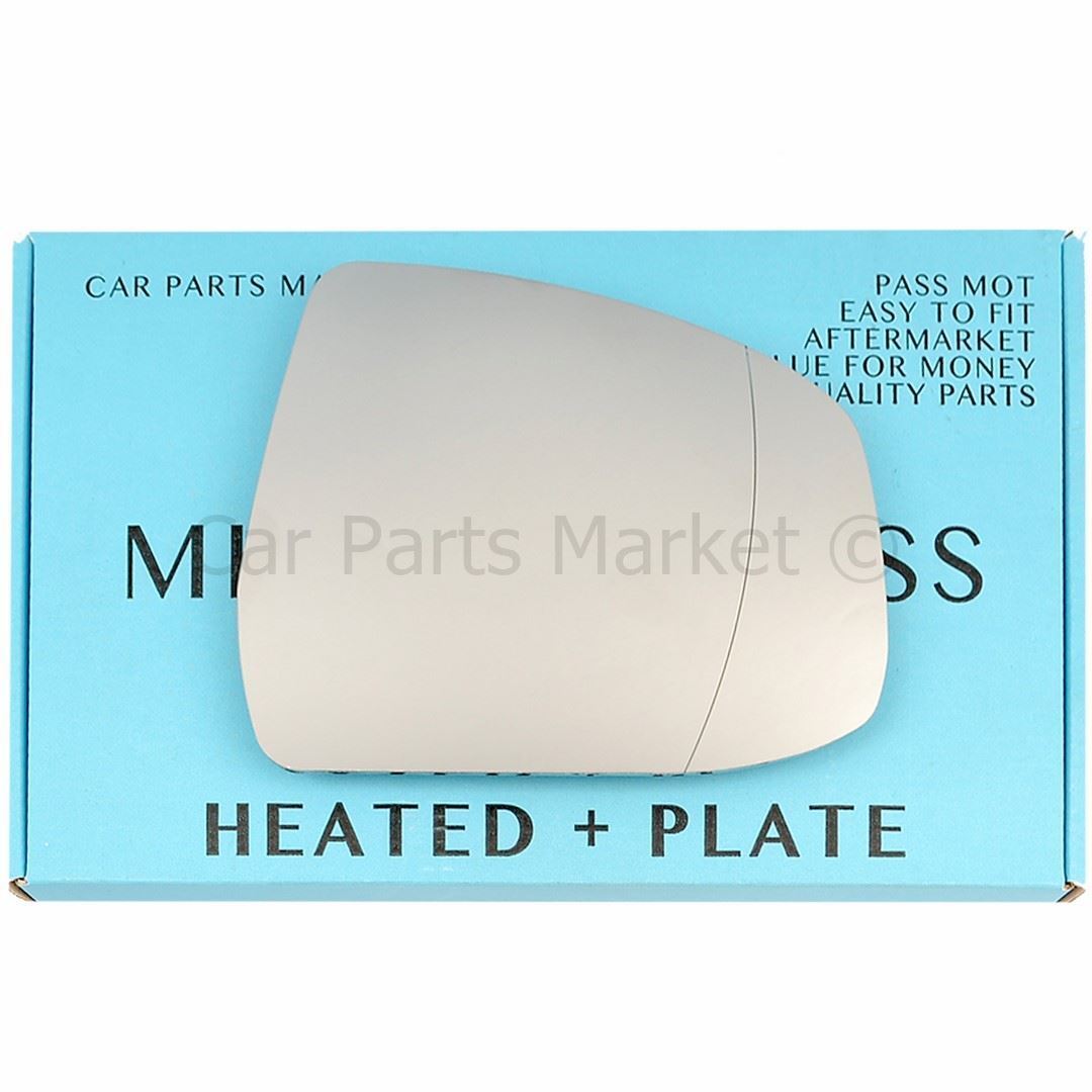 Right Side Wide Angle Wing Door Mirror Glass For Ford Mondeo 07-14 Heated +Plate