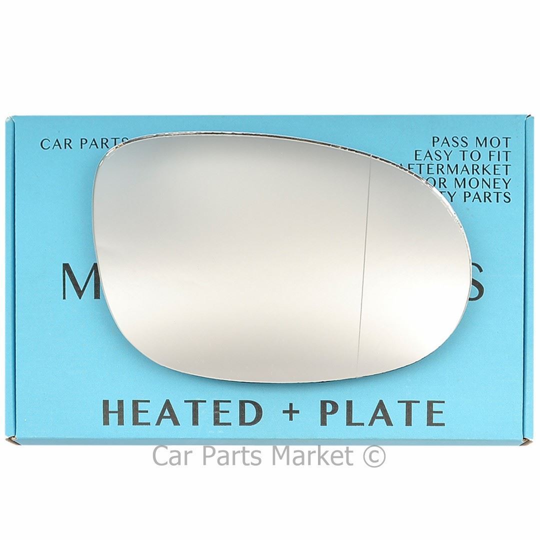 Right Side Wide Angle Wing Door Mirror Glass For Ford Ka 2008-2016 Heated +Plate