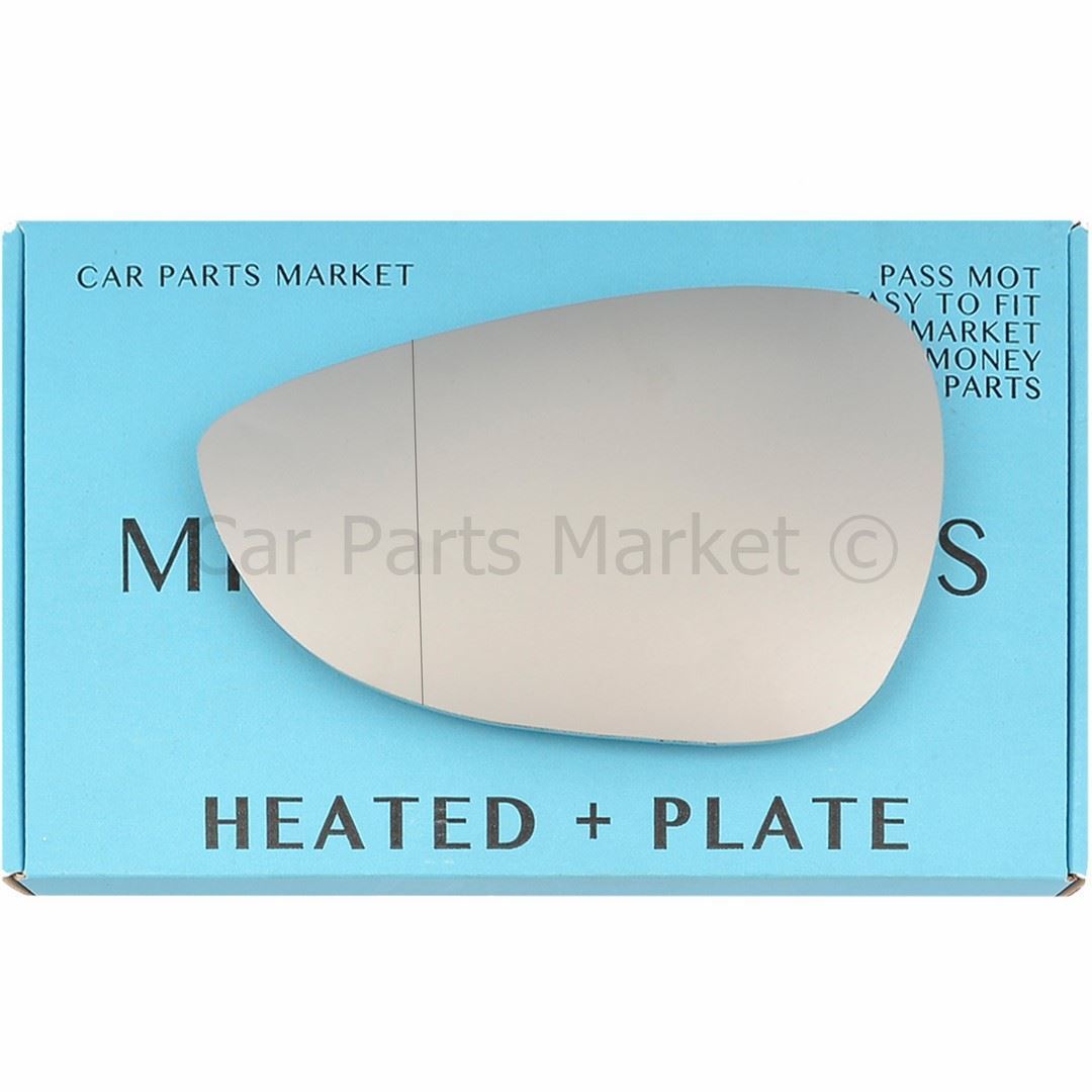 For Ford B-Max 2012-2018 Left Side Aspheric Electric Wing Mirror Glass +Plate