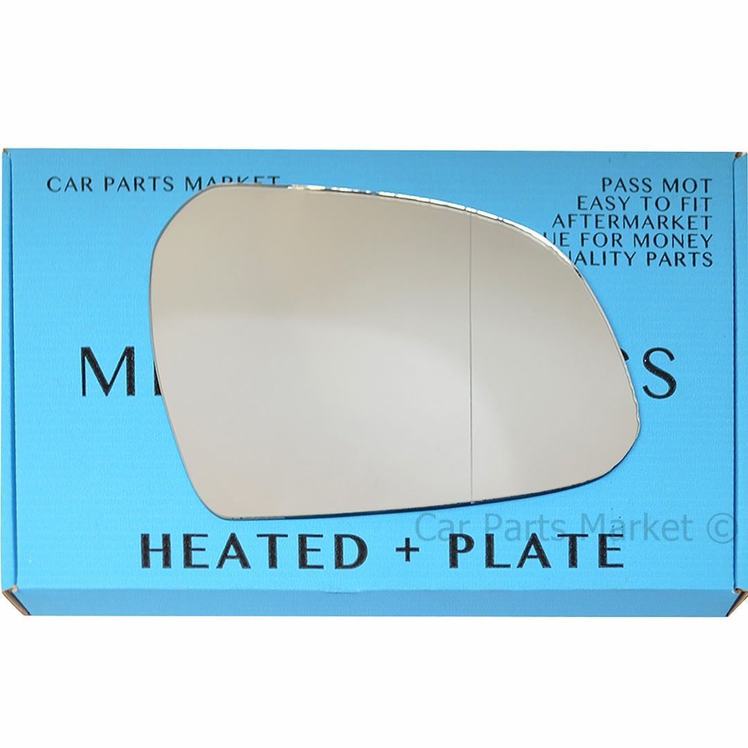 Right Side Wide Angle Wing Mirror Glass For Hyundai i10 2013-2019 Heated + Plate