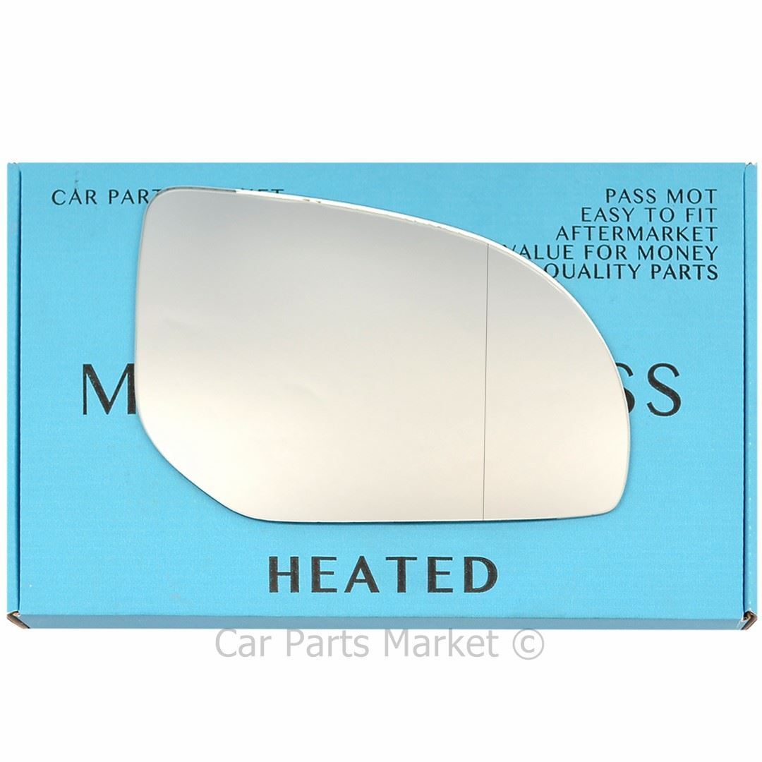 For Hyundai i20 08-12 Right Side Aspheric Electric Wing Mirror Glass with Plate