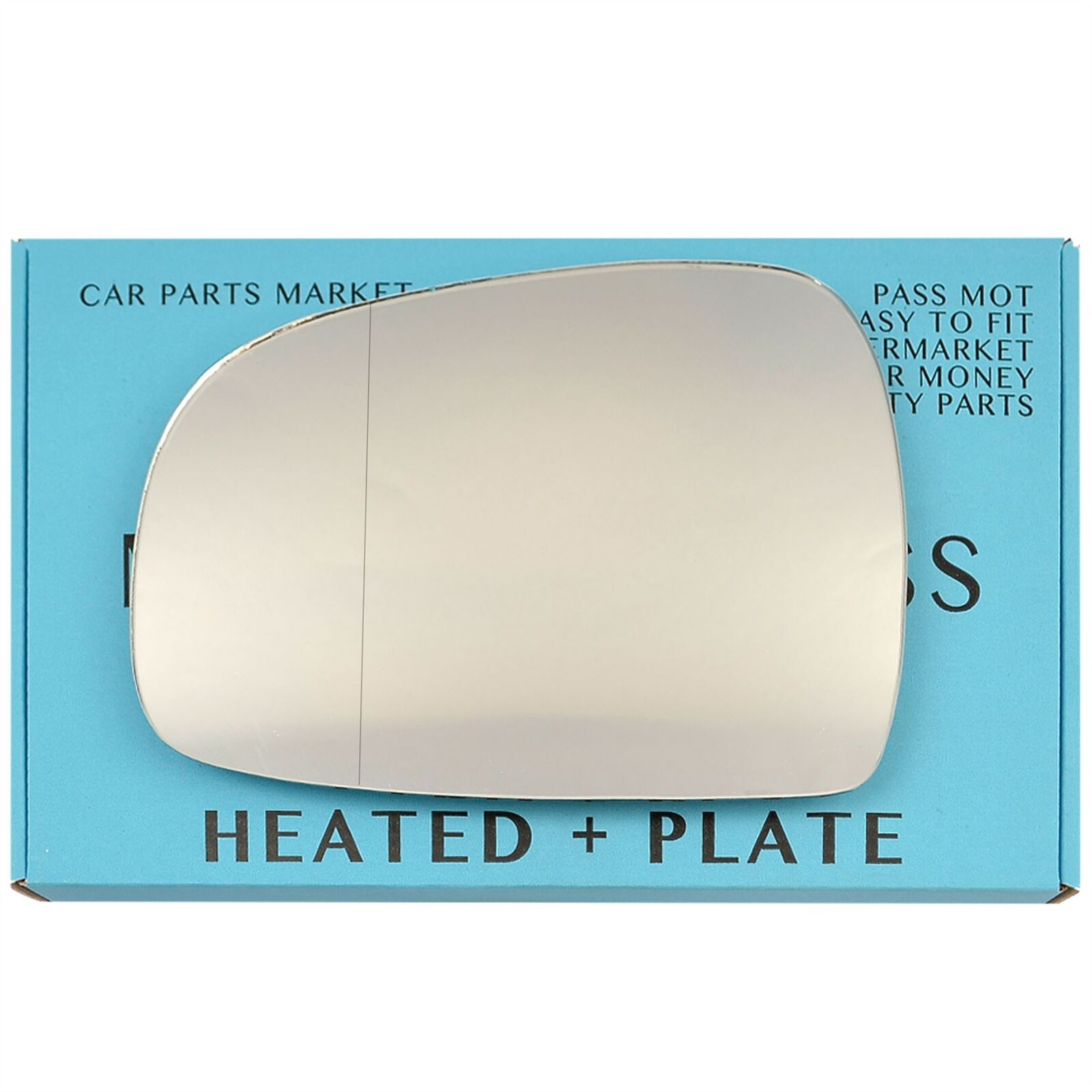 For Hyundai Matrix 07-10 Left Side Aspheric Electric Wing Mirror Glass w/ Plate