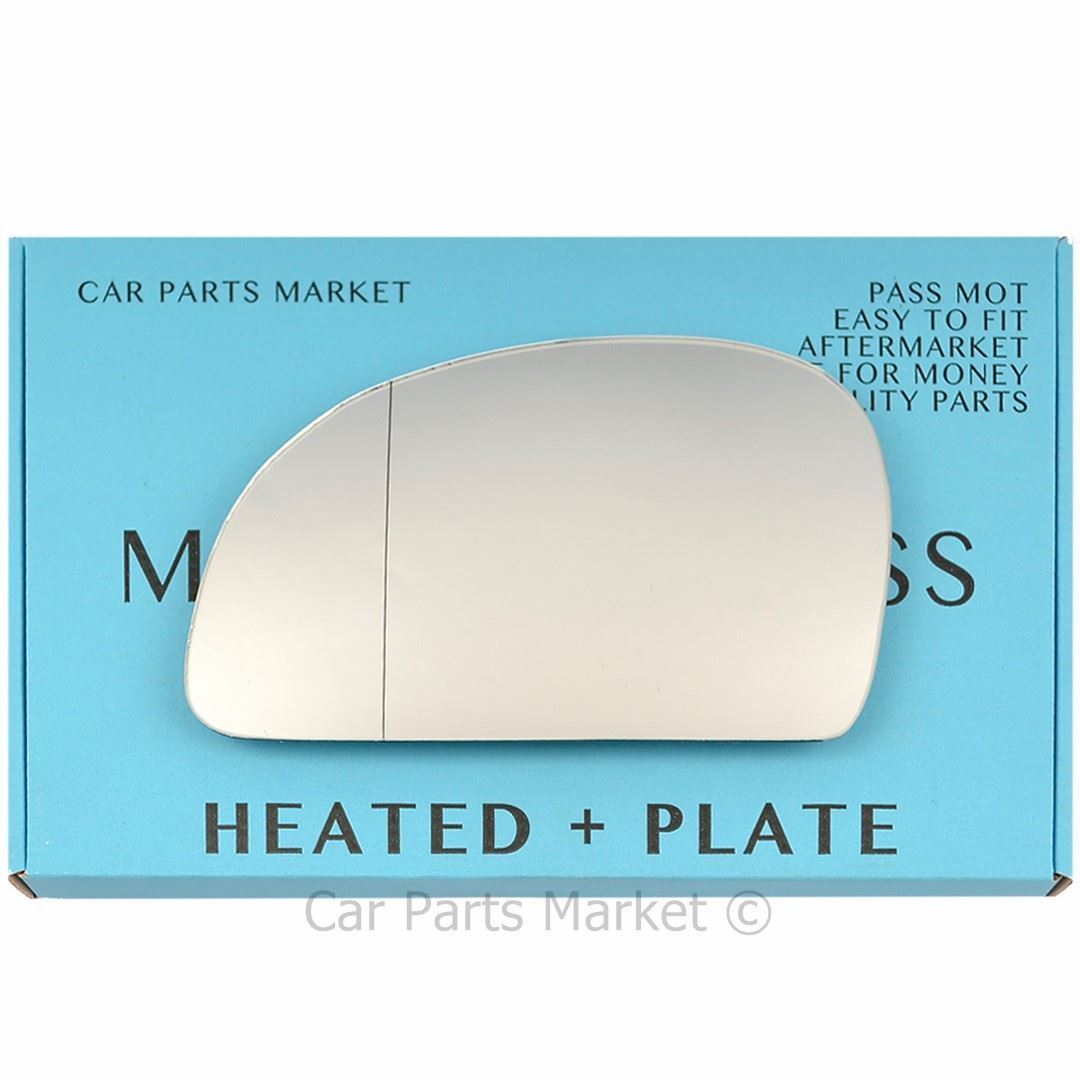 For Hyundai Accent 03-05 Left Side Aspheric Electric Wing Mirror Glass w/ Plate