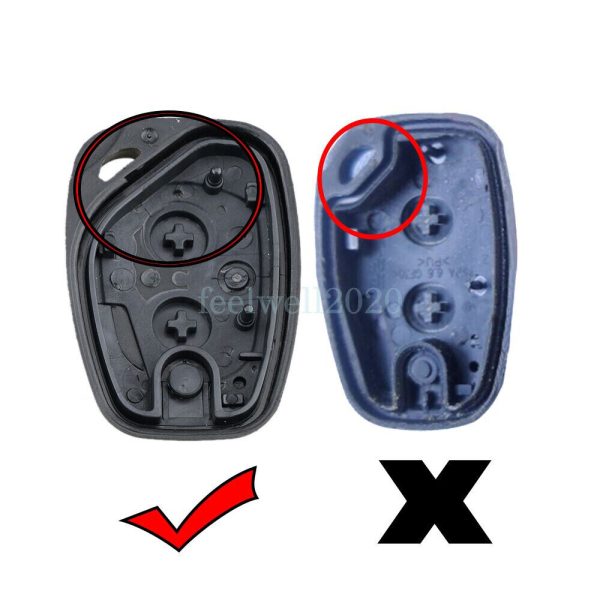 2 Button Car Remote Key Fob Case Cover For Renault Trafic Vivaro Master Kangoo - Image 2