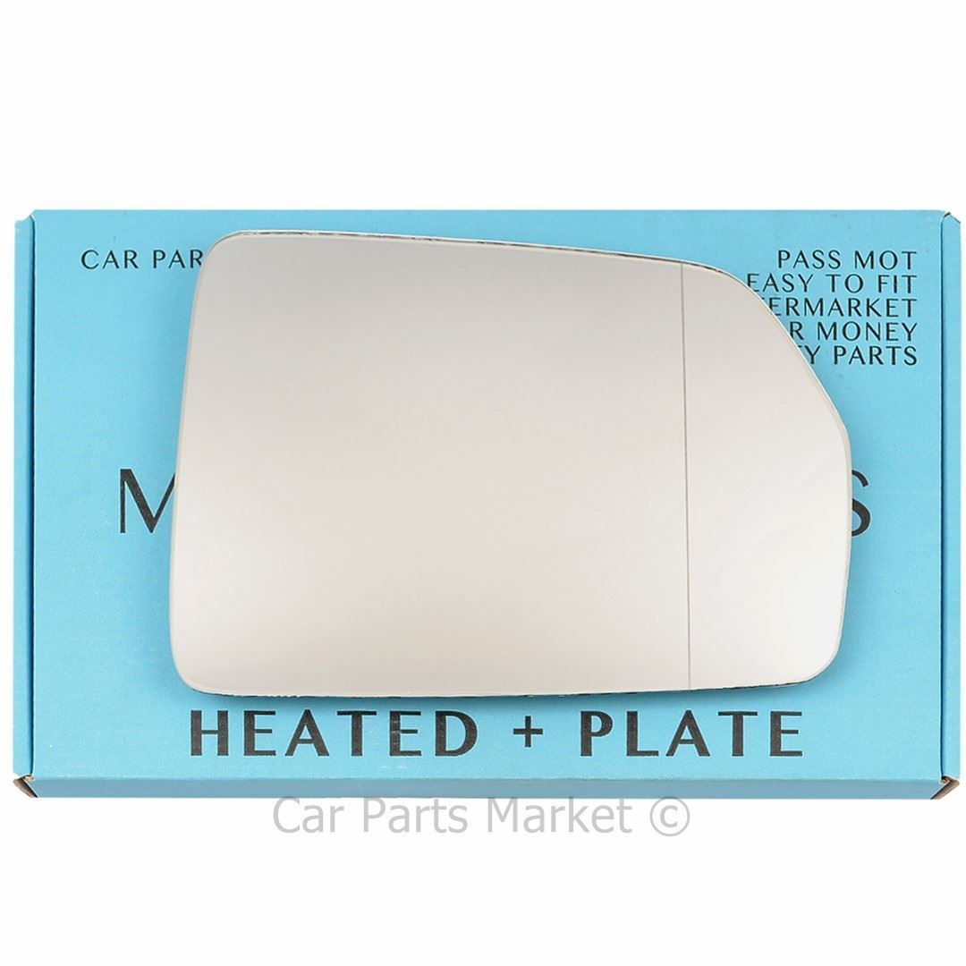 Right Side Wide Angle Wing Mirror Glass For Kia Sportage 2007-10 Heated + Plate