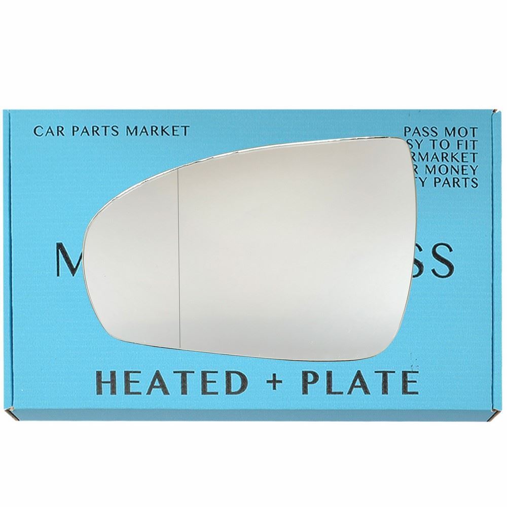 For Mercedes CLC-Class 2008-11 Left Side Aspheric Electric Mirror Glass +Plate