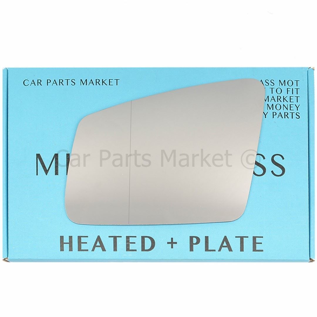 For Mercedes CLS C218 11-18 Left Side Aspheric Electric Wing Mirror Glass +Plate