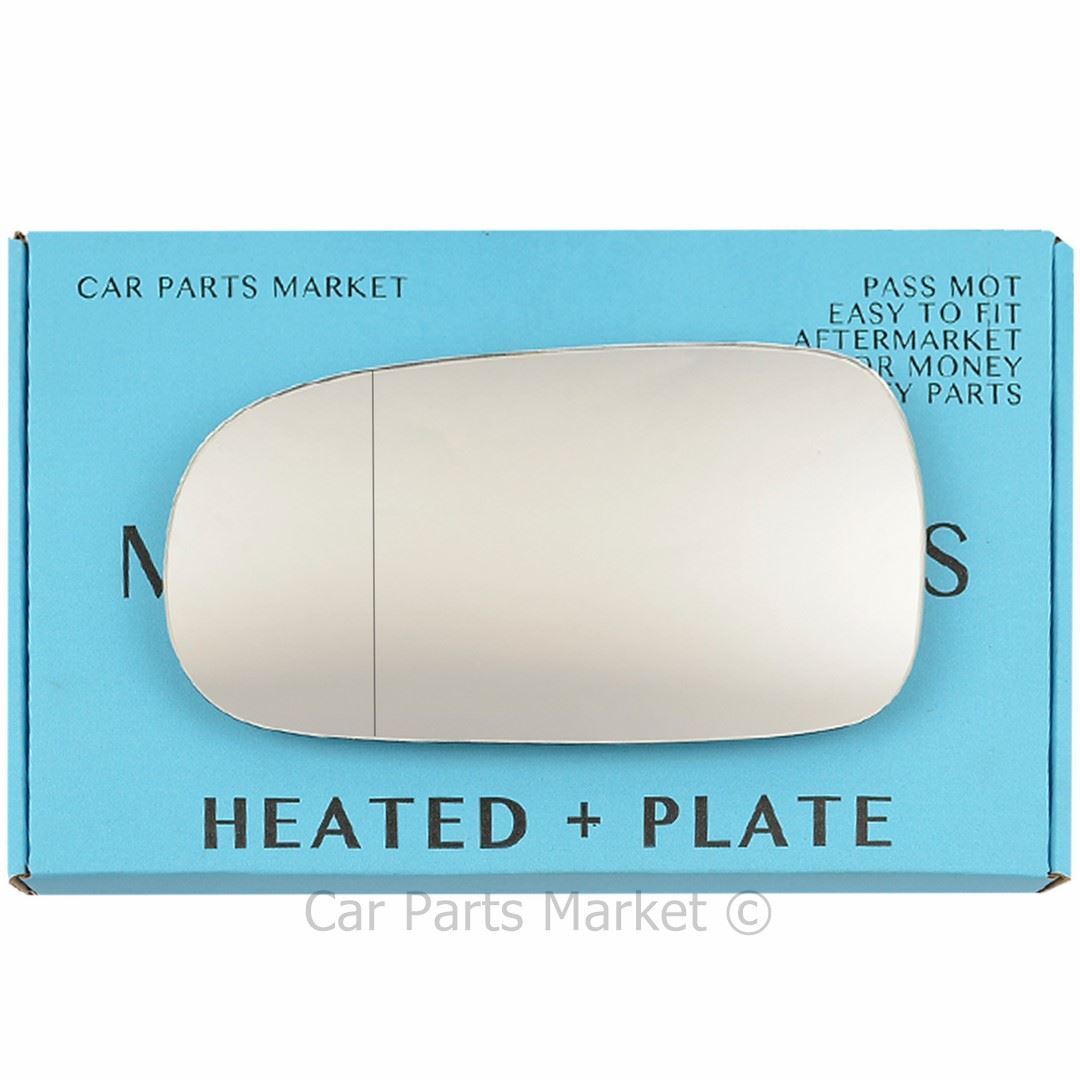 Left Side Wide Angle Wing Door Mirror Glass For Saab 9-5 2003-2008 Heated +Plate