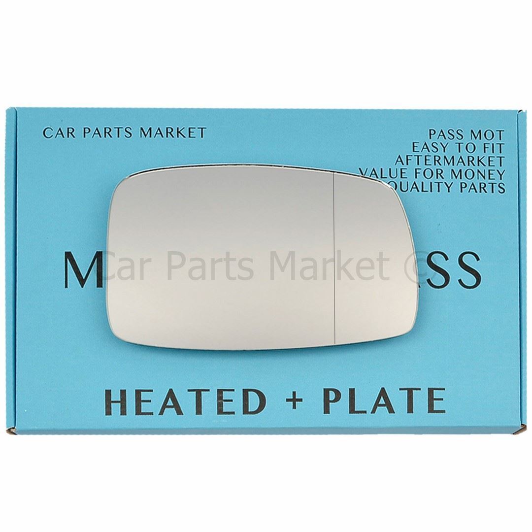 Right Side Wide Angle Wing Mirror Glass For TVR Tuscan 98-06 Heated + Plate