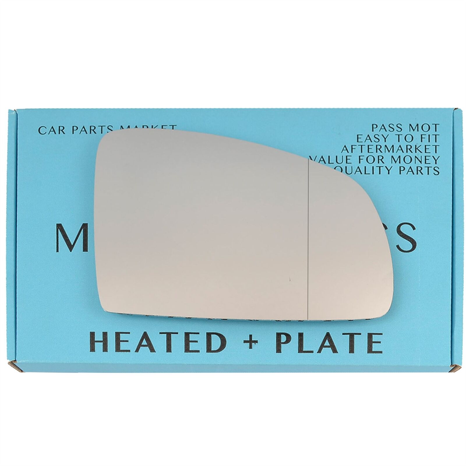 For Vauxhall Meriva A 02-10 Right Aspheric Electric Wing Mirror Glass +Plate