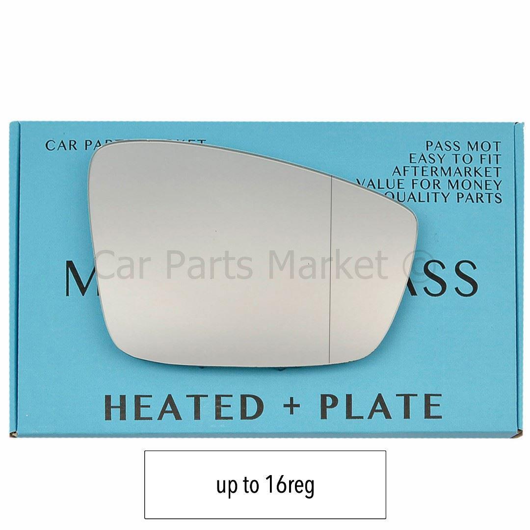 For VW UP 2011-2016 up to 16reg Right Side Aspheric Electric Mirror Glass Plate