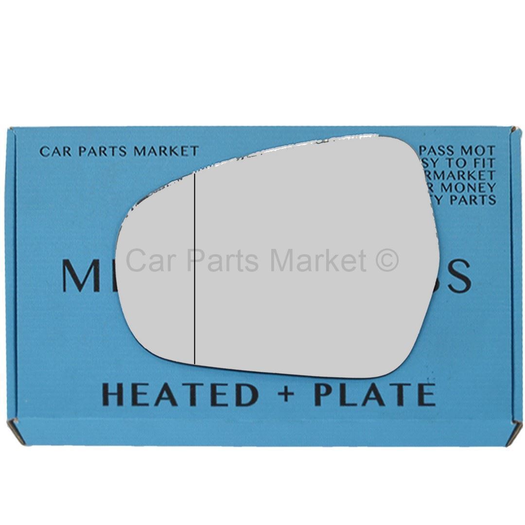 Left Side wide Angle Heated Plate Wing Door Mirror Glass For Suzuki Vitara 15-22