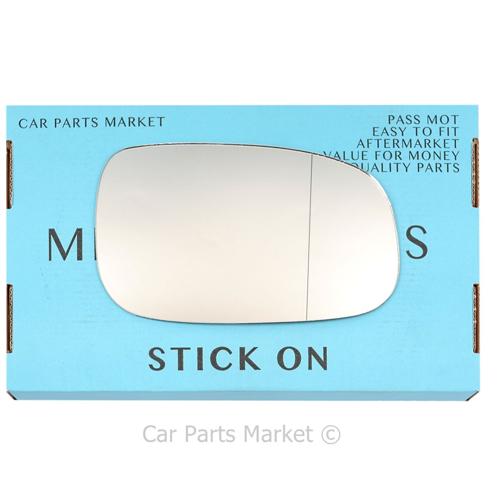 Right Driver Side Wide Angle Wing Door Mirror Glass For Volvo v50 2006-2009