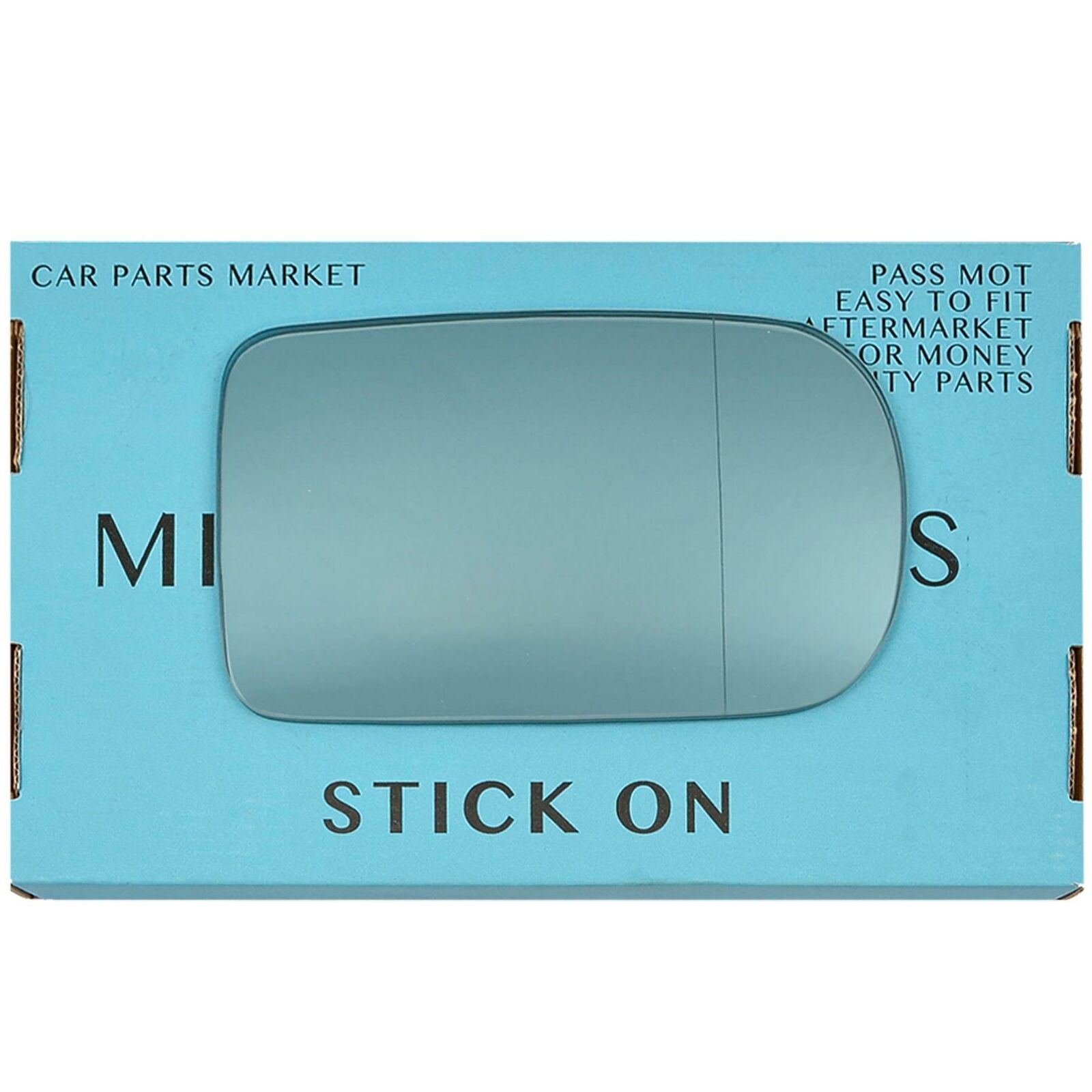 Right Side wide Angle BLUE Mirror Glass BMW 5 Series E39 1995-2003 power folding