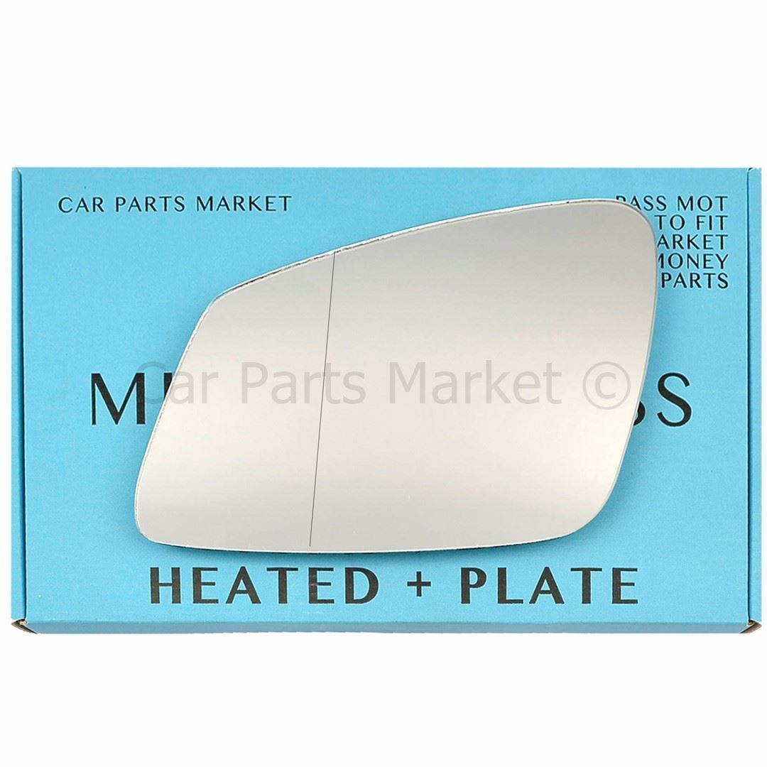 Left Side Wide Angle Wing Mirror Glass For BMW 5 Series 10-16 Heated +Plate GT