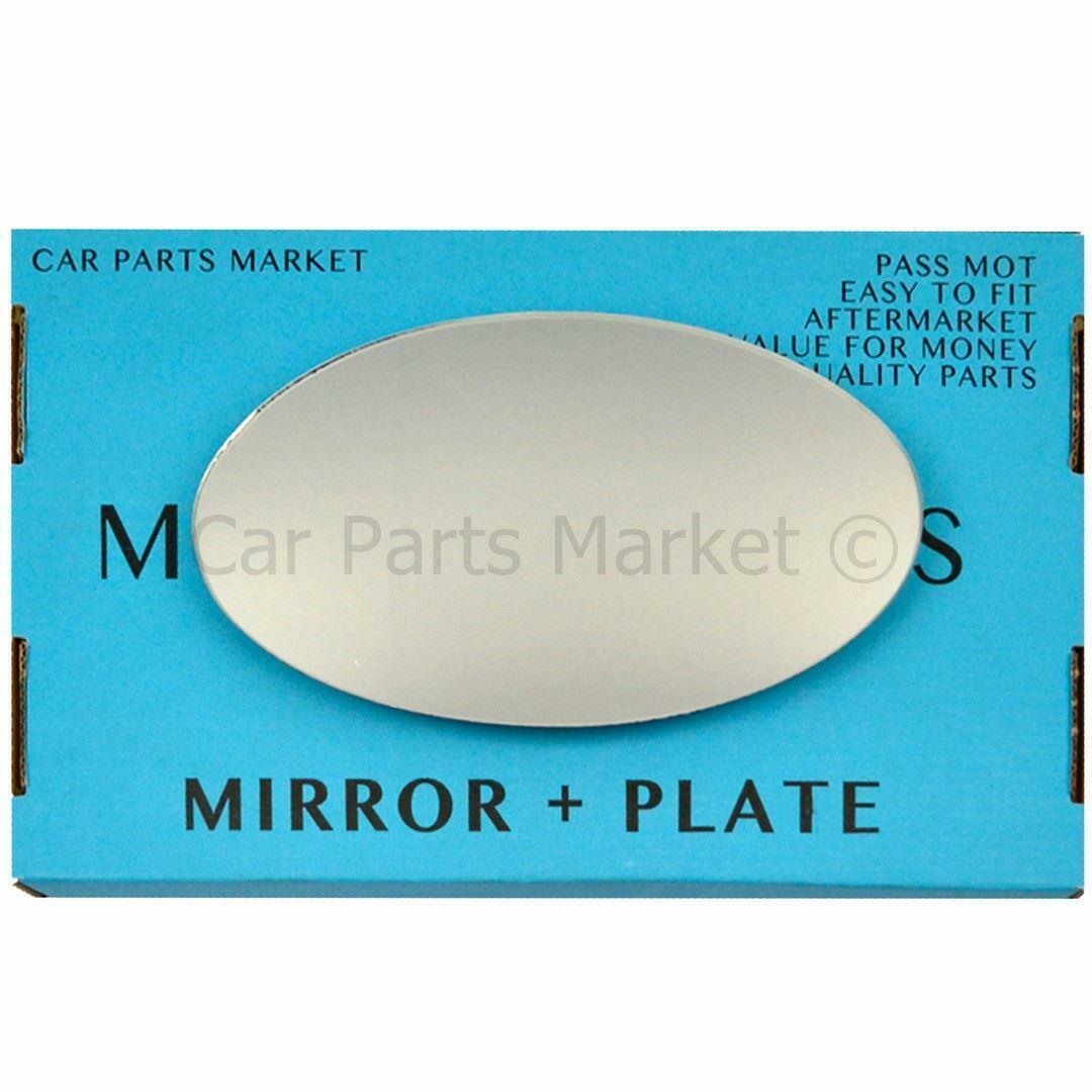 Right Driver Side Mirror Glass For Mini one cooper convertible 2004-2007 + Plate