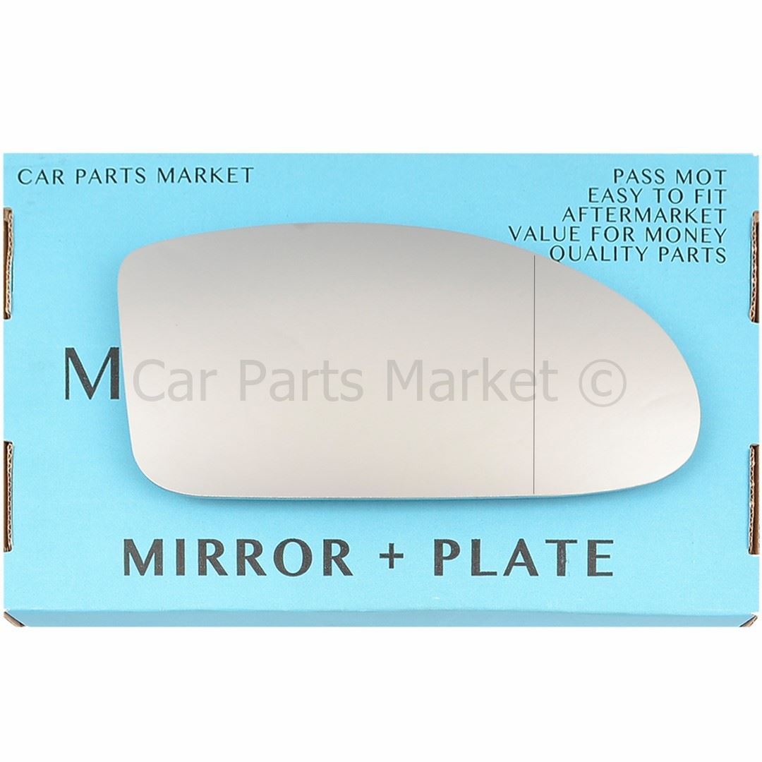 Right Driver Wide Angle Wing Door Mirror Glass For Ford Focus 1998-2004 +Plate