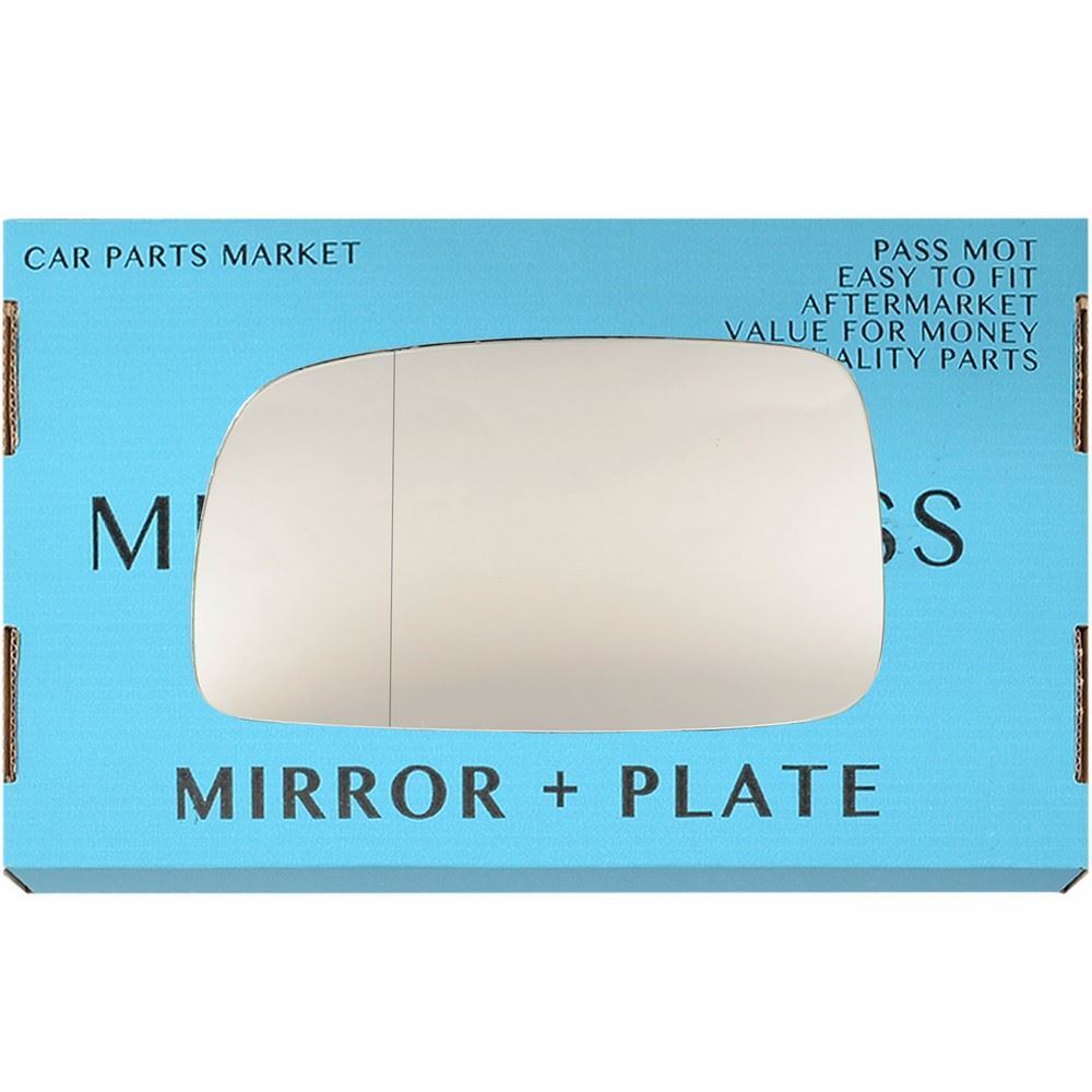 Left Side Wide Angle Wing Door Mirror Glass For Toyota Avensis 2003-2006 + Plate
