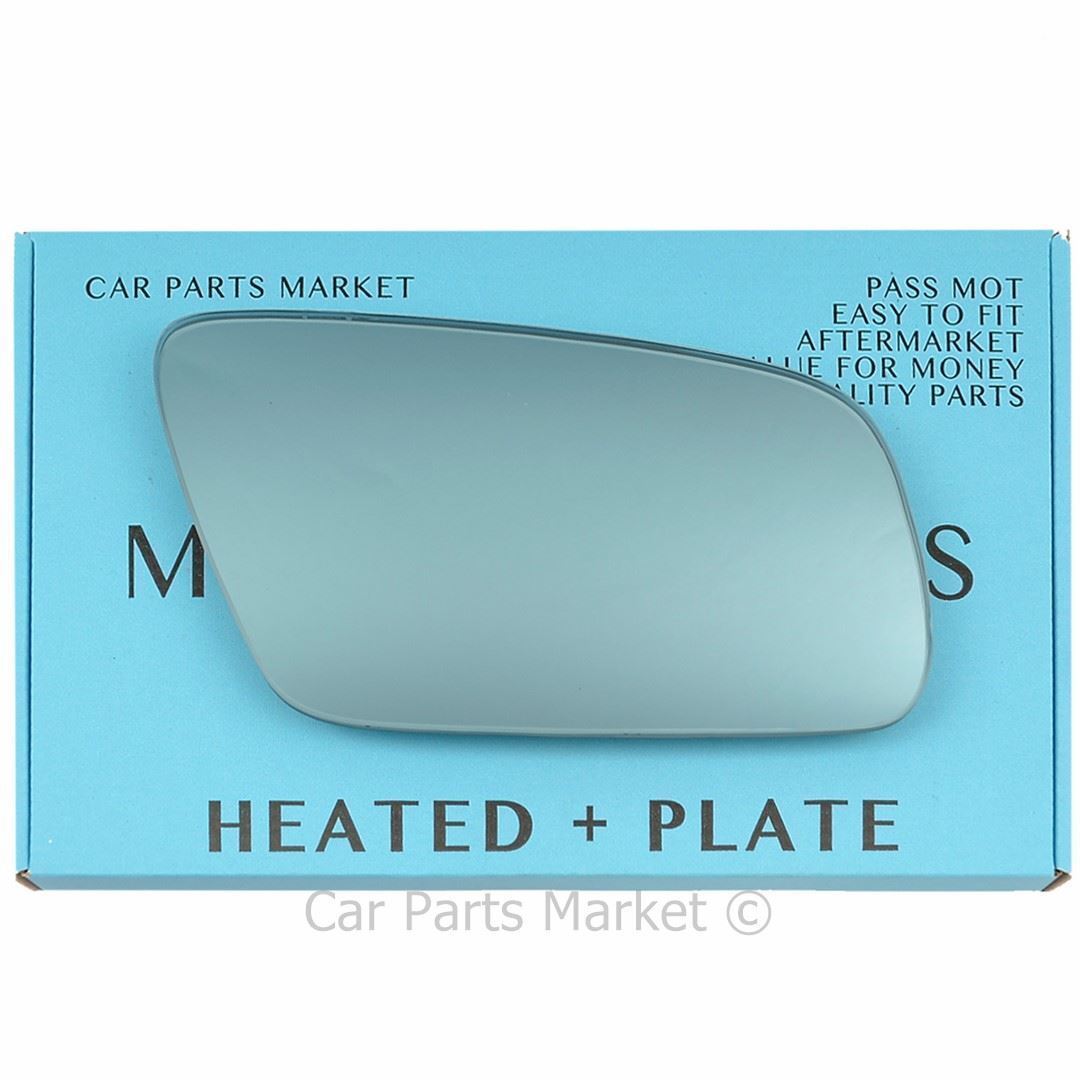 Right Side blue Wing Door Mirror Glass For Audi A4 1999-2001 Heated Plate