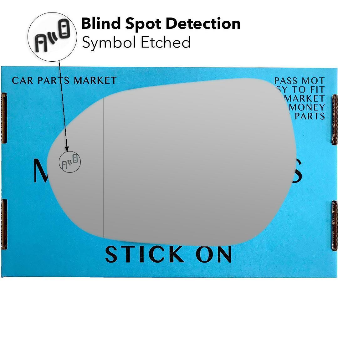 Left Side Wide Angle Wing BSD BSM Mirror Glass For Suzuki Swace 2020-2023