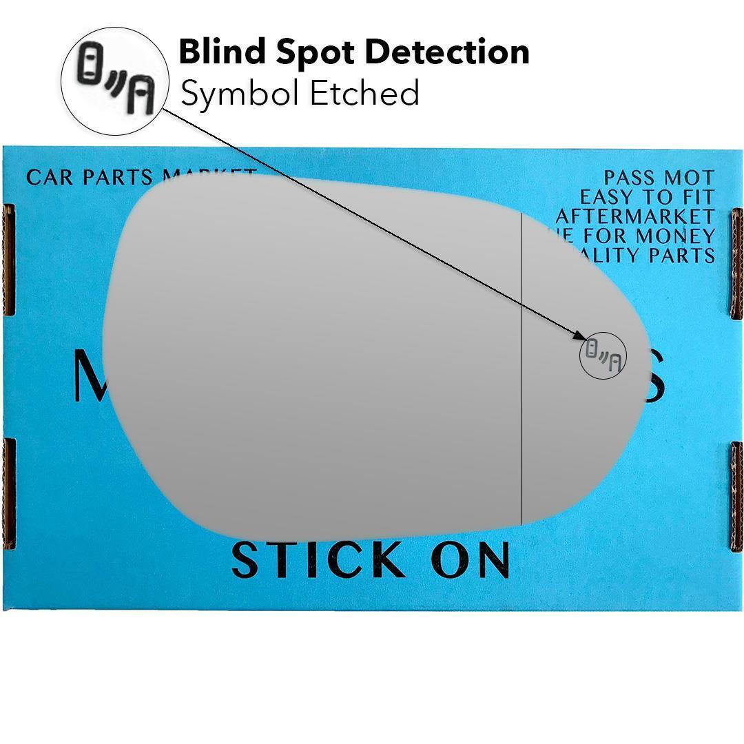 Right Side Wide Angle Wing BSD BSM Mirror Glass For Suzuki Swace 2020-2023