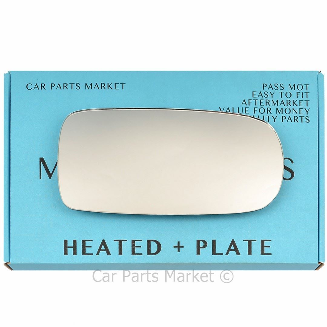 Right Driver Side Wing Door Mirror Glass For Jaguar XK 96-05 heat + Plate