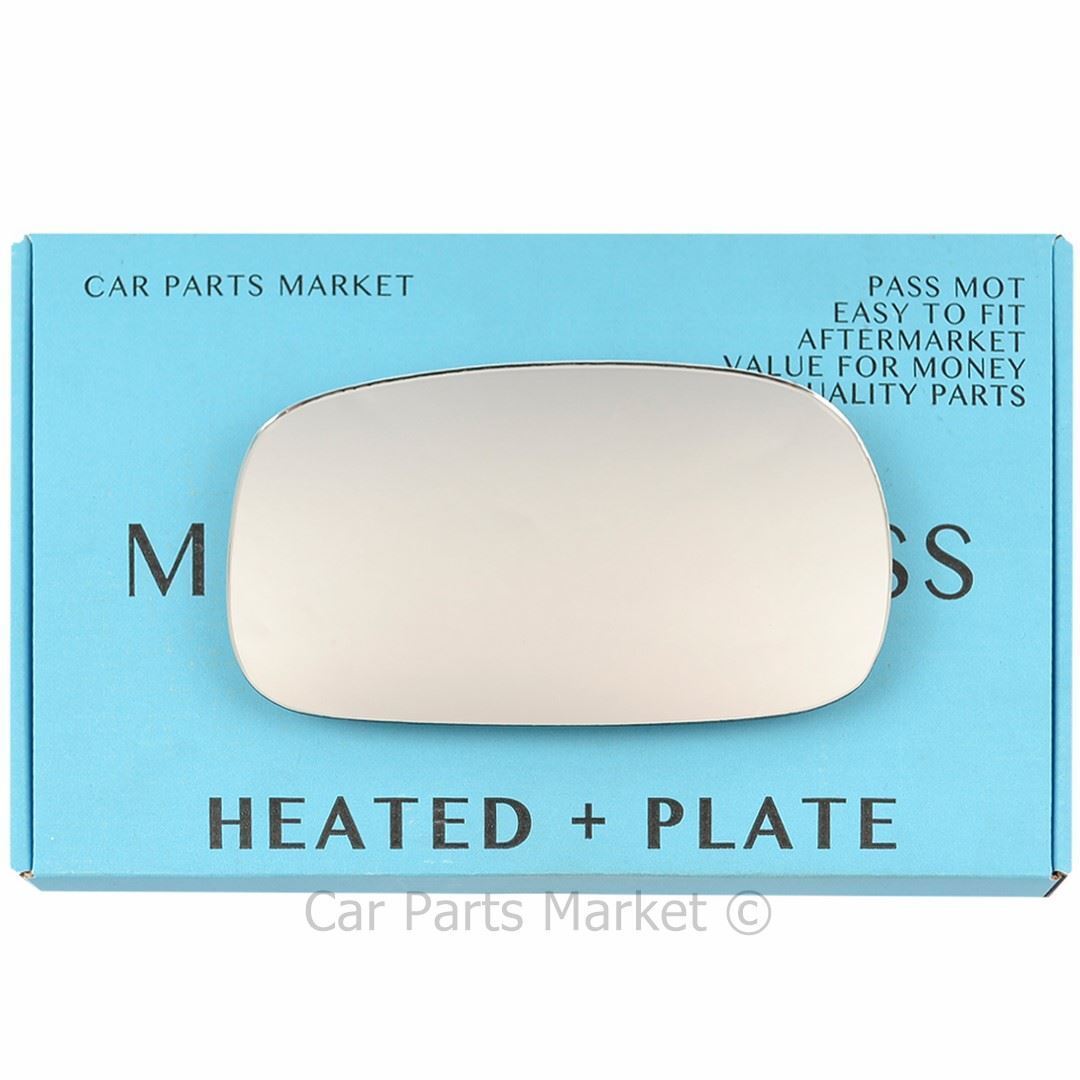 Right Side Wing Mirror Glass For Nissan Micra K11 1992-03 Heated + Plate