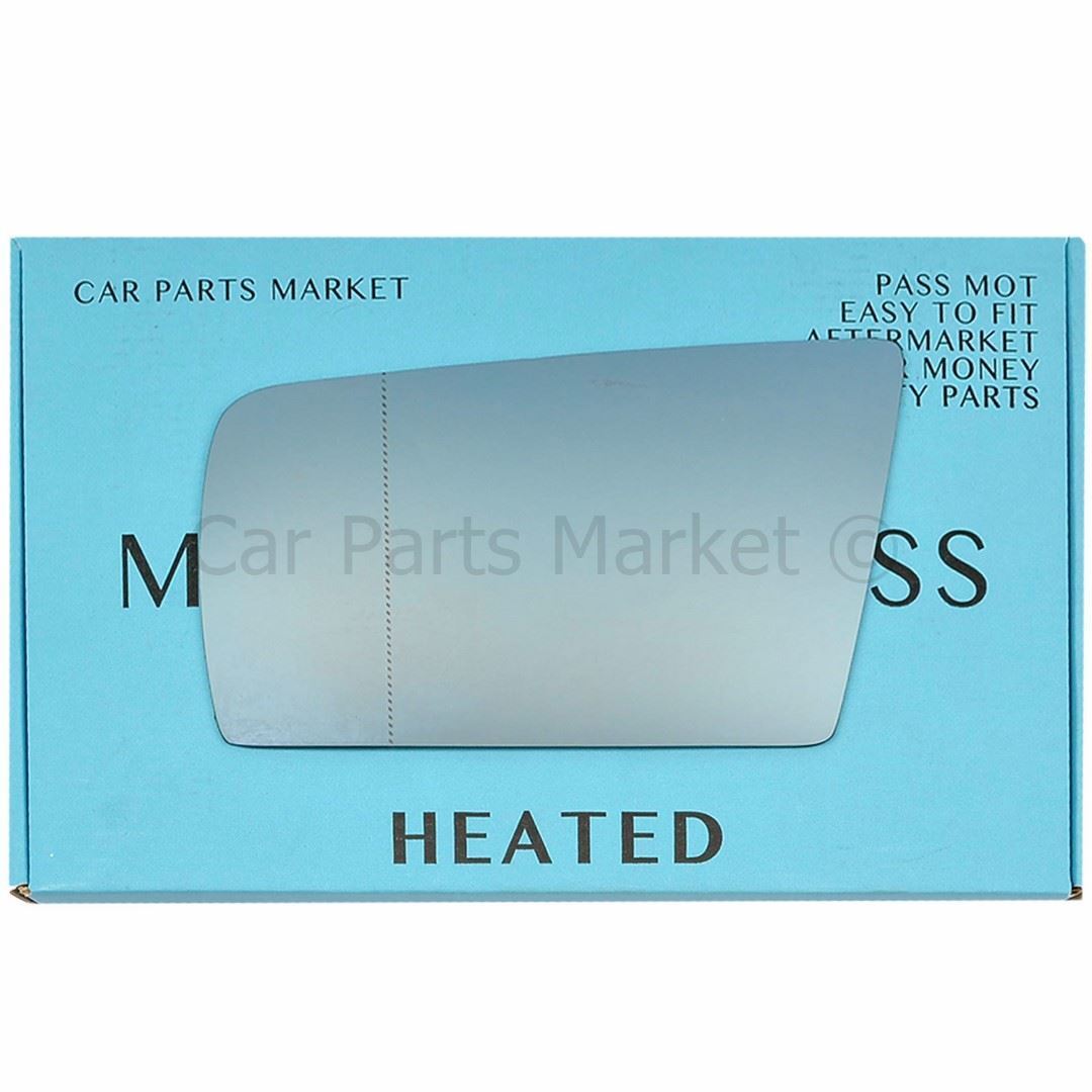 For Mercedes C-Class W202 1993-00 Left Side Blue Aspheric Electric Mirror Glass