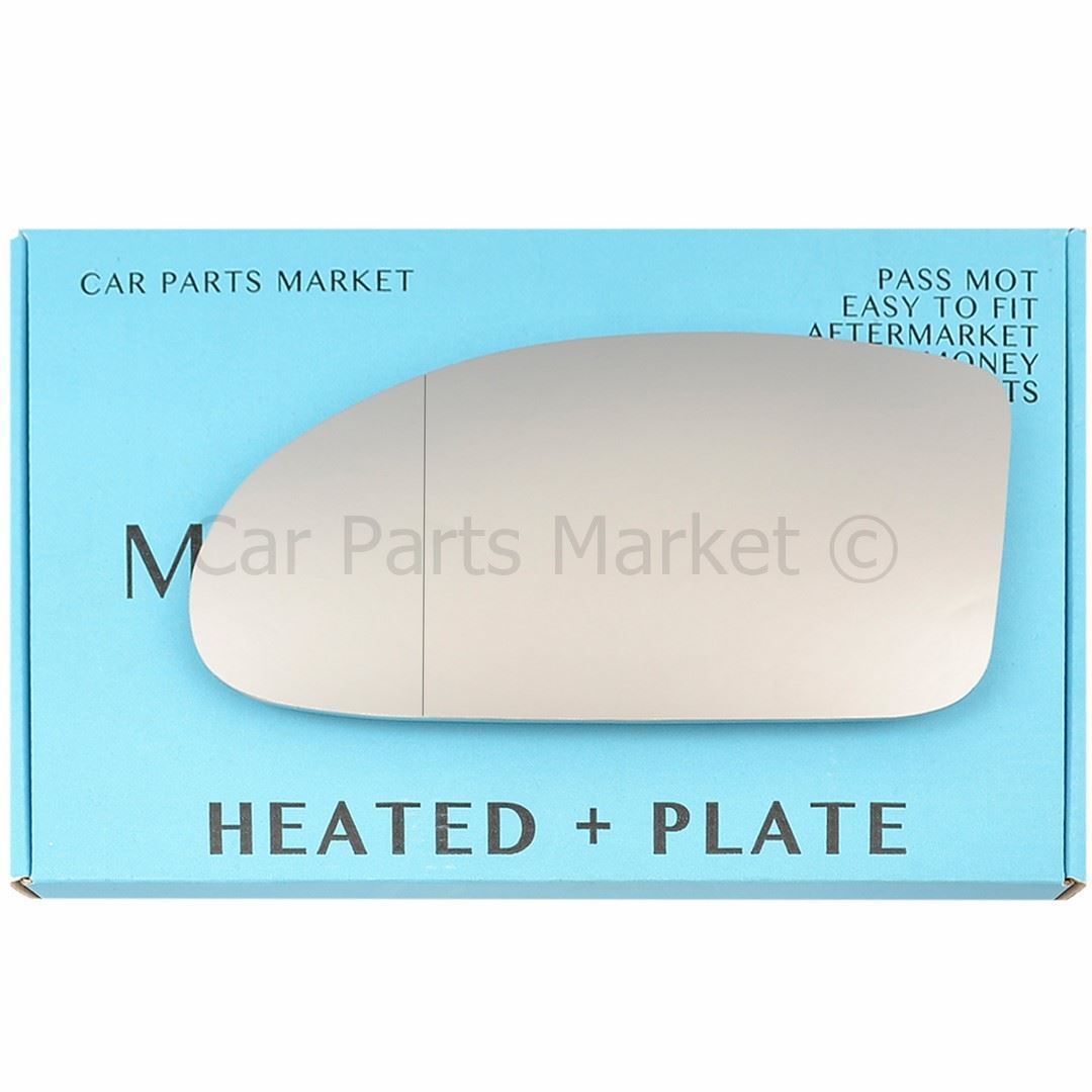 For Ford Focus 98-04 Left Side Aspheric Electric Wing Mirror Glass with Plate