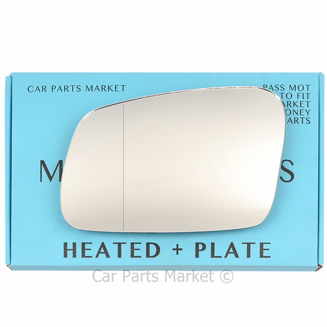 Left Side Wide Angle Wing Door Mirror Glass For  Discovery 95-04 Heated + Plate