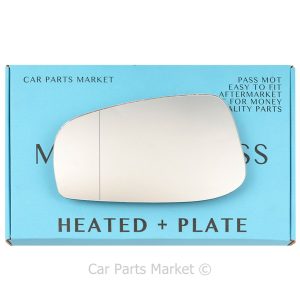 Left Side Wide Angle Wing Door Mirror Glass For Volvo v70 2003-06 Heated +Plate