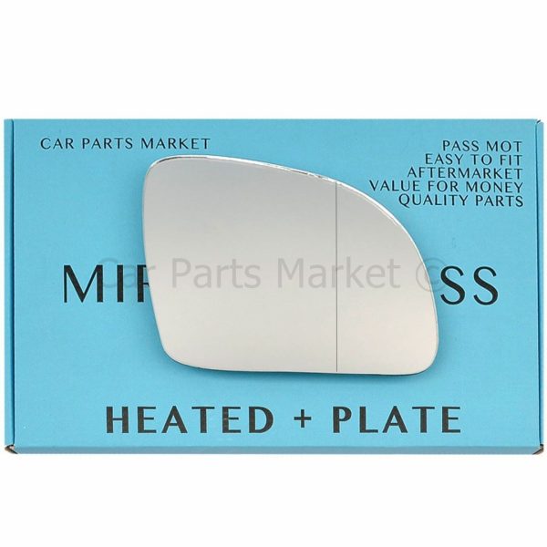 (LHD) For Vw beetle 98-03 Right Side Aspheric Electric Wing Mirror Glass +Plate