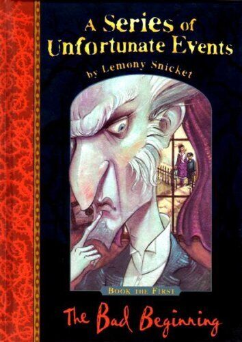 A Series of Unfortunate Events: The Bad Beginning by Lemony Snicket Paperback Book Pre-Owned English