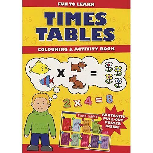 Time Tables Colouring & Activity s Paperback Book Pre-Owned English