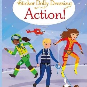 Action! (Sticker Dolly Dressing) by Fiona Watt Paperback Book Pre-Owned English