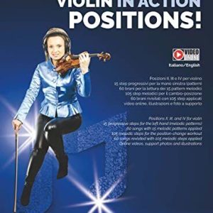 VIOLIN IN ACTION - POSITIONS Paperback Book Pre-Owned English