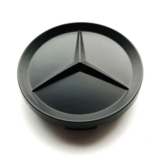 Mercedes Matt Black Center Hub Alloy Wheel Cap 75mm 1 PCS