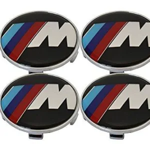 BMW M Power Center Hub Alloy Wheel Caps 68mm Set Of 4 PCS