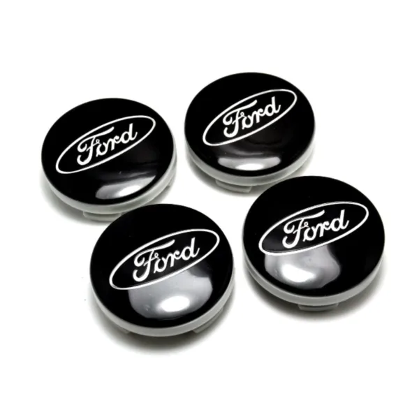 Black Ford Wheel Center Caps Hub Badges 54mm 4 PCS For C-Max Galaxy Focus Mondeo Transit Ka Fiesta Kuga B-Max