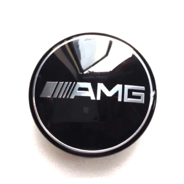 Black Mercedes AMG Car Wheel Center Caps Hub Cover 75mm 1 PCS For A B C E S G CLASS CLA CLS SLK ML AMG