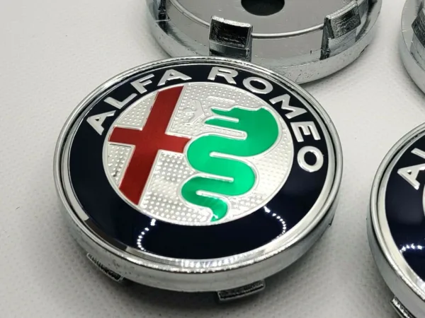 Alfa Romeo Alloy Wheel Centre Hub Caps Gloss OEM Colour 60mm Giulietta Giulia 1 pcs
