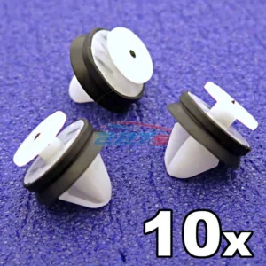 10x Citroen Door Card, Trim Panel & Pillar Clips with rubber seal- 6991.Y8