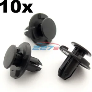 10x 8mm Hole, Boot & Trunk Trim Clips- Fits Nissan Qashqai, Juke, Pathfinder etc