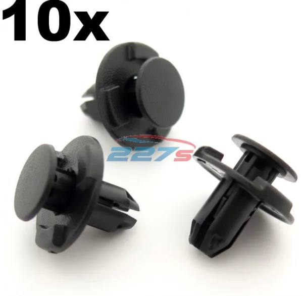 10x 8mm Hole, Wheel Arch Liner Clips, Plastic Trim Clips for Subaru Inner Wing