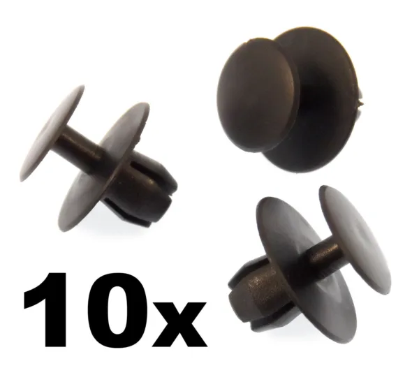 10x Citroen 8mm Plastic Rivet Trim Clip- Bumper Grille Carpet Lining Upholstery