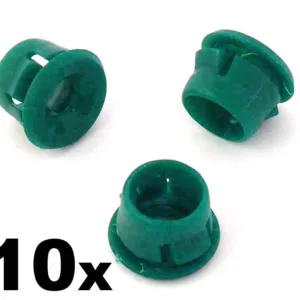 10x BMW Side Skirt & Sill Moulding Clips- Green Plastic Grommets 51711932996