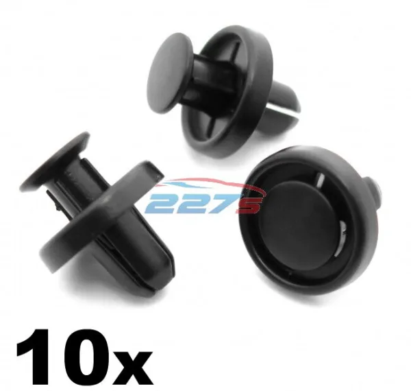 10x 8mm Wheel Arch Lining, Inner Wing, Splashguard Plastic Trim Clips for Subaru