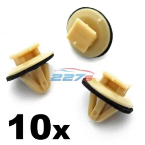 10x Boot Lid / Trunk Handle Trim Cover Clips, Toyota & Lexus, 90467-10077