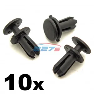 10x Audi 5mm Plastic Rivets- Trim Clips for Bonnet Seal, Bumper, Spoiler & Dash